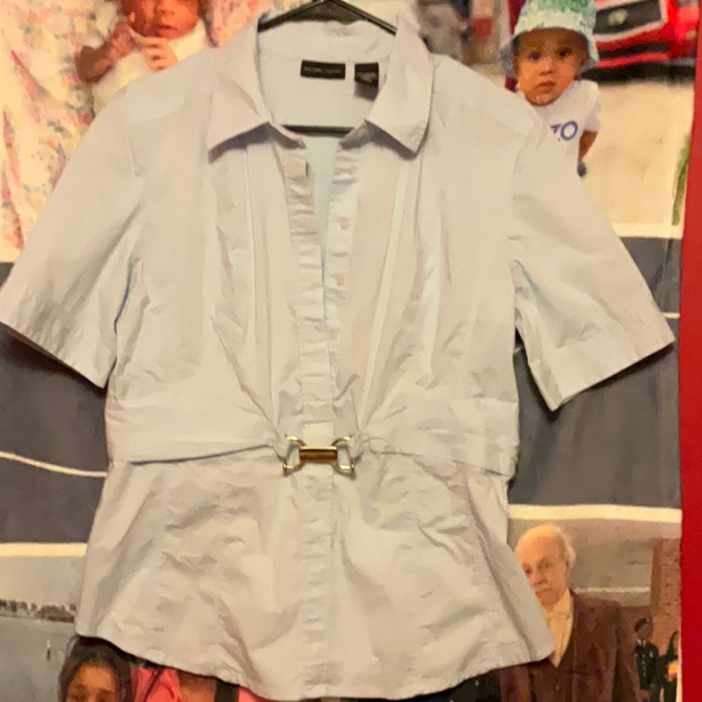 New York & Company baby blue top